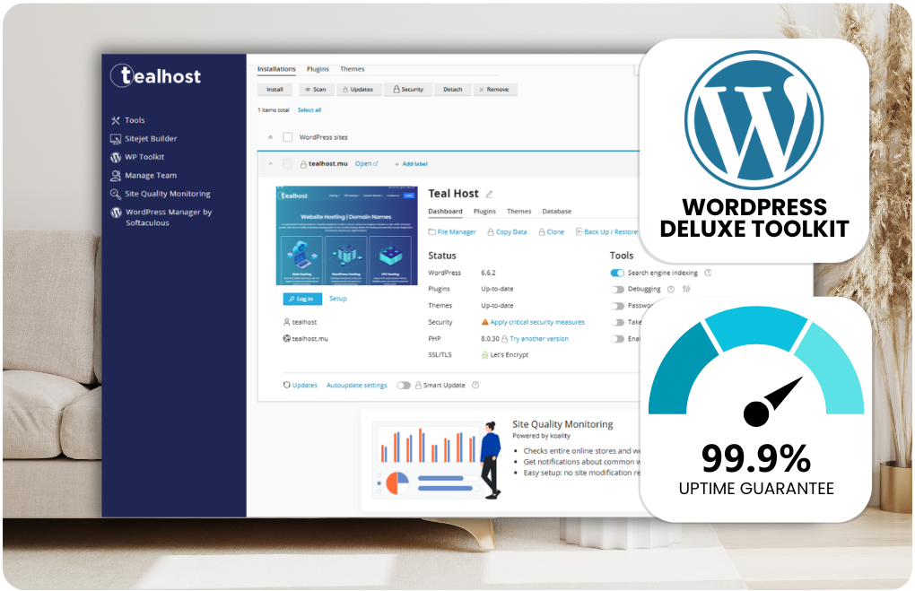 Web Hosting Dashboard